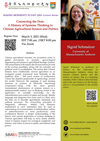 MMEA Lecture Series “Connecting the Dots: A History of Systems Thinking in Chinese Agricultural Science and Politics” by Professor Sigrid Schmalzer